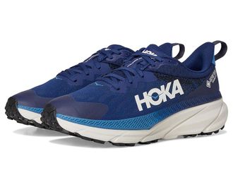 Hoka One One Mens Challenger 7 GORE-TEX(r) Mens Shoes Midnight Blue/Grout : 7 D - Medium, Textile