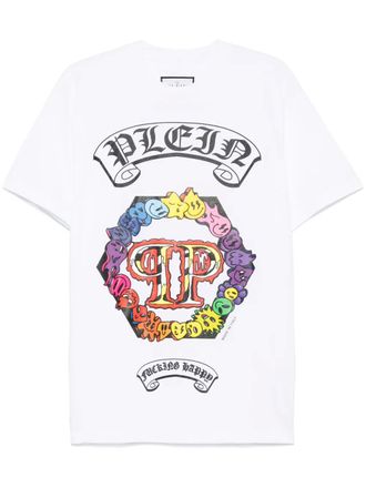 Philipp Plein smile-print shortsleeved T-shirt - White