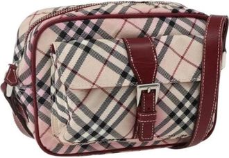 Burberry Pre-owned Cross Body Bags, female, Beige, Size: ONE SIZE Pre-owned Nylon Shoulder Bag