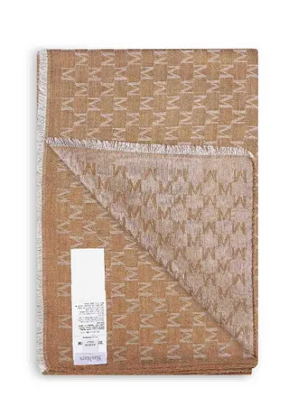 Max Mara M Monogram Jacquard Scarf - Bronze