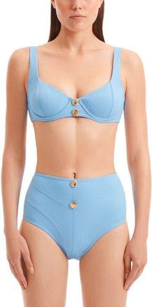 Moeva Adva Bikini Bottom in Blue at Nordstrom, Size X-Small Eu