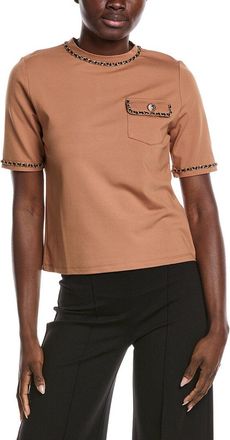 Gracia Chain Link Trim T-Shirt