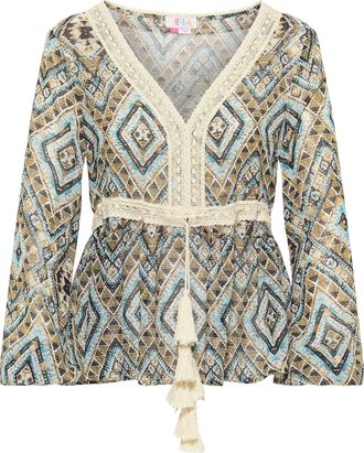 Izia Tuniek lange mouwen Dames Blauw Goud