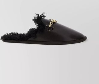 Stella McCartney slip-on mules with faux fur trim