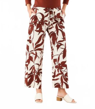 Karen Kane Drawstring Ankle Pants In Print