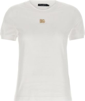 Dolce & Gabbana White metal DG pin logo
