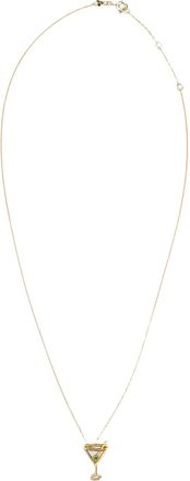 Aliita Yellow Gold Martini Esmeralda Necklace
