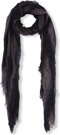 Cortana Blauw en Zwart Gestreepte Sjaal - unisex - Sjaals - Veelkleurig - ONE Size - Kasjmier - Accessoires