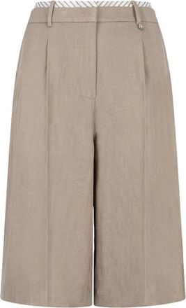 Dante6 Dames, Korte broeken, Beige, Maat: XL Linnen