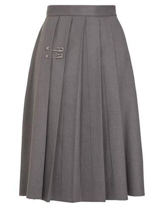 8 by YOOX PLEATED MIDI SKIRT