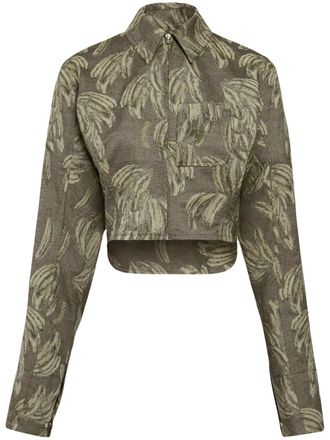 Jacquemus Blouse met grafische print - Groen