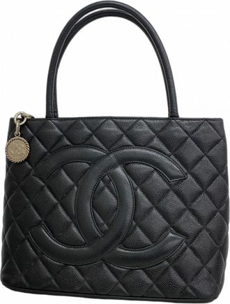 Chanel Grained Calfskin Tote Bag (Pre-Owned)