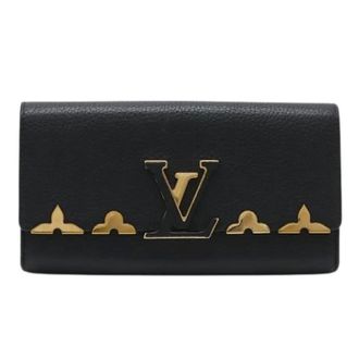 Louis Vuitton Pre-owned Wallets, female, Black, Size: ONE SIZE Pre-owned Long wallet (bi-fold)