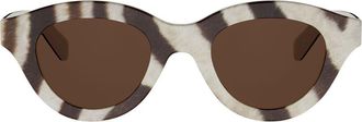 Celine Triomphe 47mm Small Pantos Sunglasses in Animal /Brown at Nordstrom