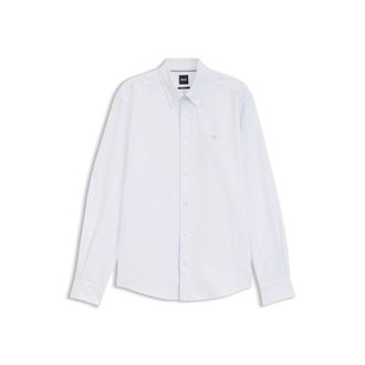 BOSS Regular-fit button-down shirt in striped Oxford cotton