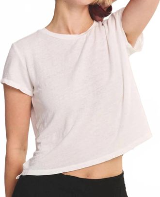 Velvet Casey Tee In White