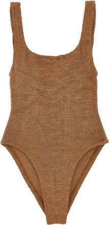 Hunza G Dames, Badkleding, Bruin, Maat: ONE Size