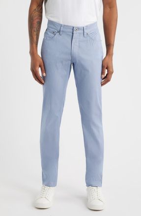 Brax Chuck Modern Fit Chambray Pants in Blue at Nordstrom, Size 32 34