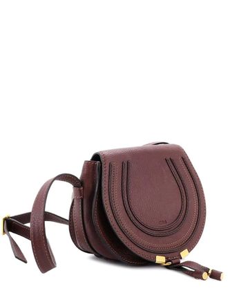 Chloé Marcie Leather Mini crossbody bag - Rood