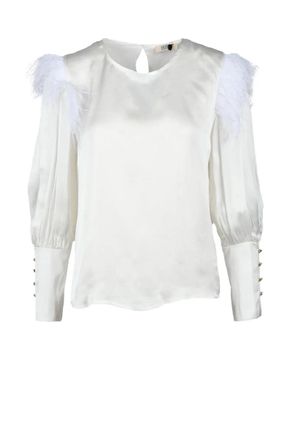 Think White Viscose Rayon Blouse