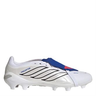 adidas Mens Predator.3 FG Lace-Up Sneakers in White/Blue - Size UK 10.5