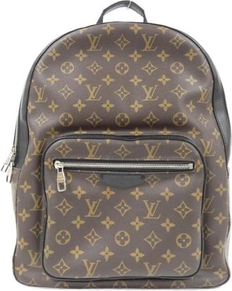 Louis Vuitton Brown Coated Canvas Backpack (Pre-Owned)