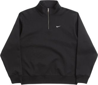 Nike Solo Swoosh Fleece Quarter-Zip Top - Heren - Sport - Zwart - Maat: L Fleece