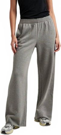 Richer Poorer Inc. Womens Recycled Fleece Wide Leg Pant In Heather Grey
