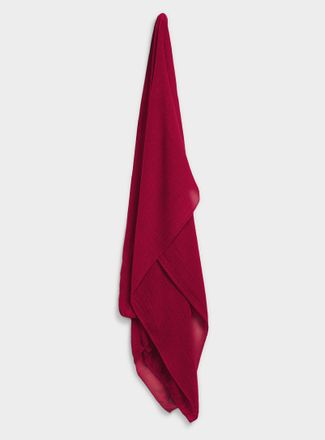 Simons Womens Rolled trim solid scarf