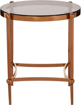 Premier Housewares Interiors By Premier Elegant Side Table, Durable Side Table By Couch For Livingroom, Stainless Steel Small Lounge Table