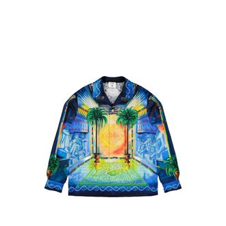 Casablanca Geometrie Sacree Cuban Collar Shirt