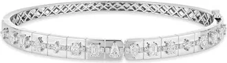 Bony Levy 18K Gold Kiera Diamond Bangle Bracelet in 18K White Gold/diamond at Nordstrom, Size 7