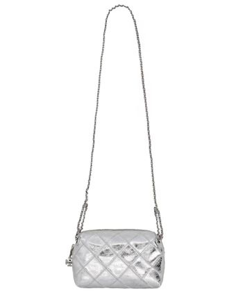 Tory Burch Fleming Shoulder Bag - Silver