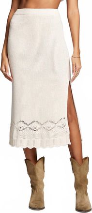 Saltwater Luxe Suzi Midi Skirt In Natural