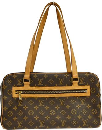 Louis Vuitton Cite Monogram Canvas Brown Canvas Handbag (Pre-Owned)