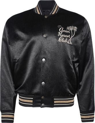 Amiri logo-embroidered track jacket - men - Acetate - M - Black