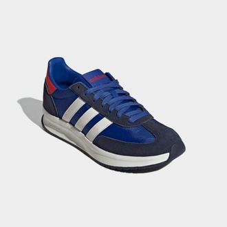 adidas Sneaker ADIDAS SPORTSWEAR RUN 70S 2.0, Herren, Gr. 46,5, blau (royal blau, sanftes wei&szlig;, better scarlet), Leder, Textil, Schuhe Sneaker, inspiriert vo