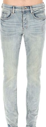 Purple Light Blue Distressed Jeans