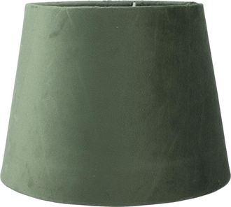 OEM Pantalla De L&aacute;mpara C&oacute;nica De Tela, Modelo Peque&ntilde;o, Para L&aacute;mpara De Mesa O De Pie, Casquillo Doble E27/e14, Hecha A Mano, Color Verde Oliva