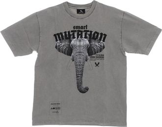 Mauna Kea Olifant Tee Stone Washed Grijs T-Shirt - Heren - T-shirts - Grijs - XL - Katoen - Tops