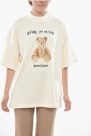Palm Angels Loose Fit T-Shirt BEAR IN MIND, Cotton with Print size Xl