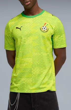 Puma x GFA x Salehe Bembury Jersey in Lime Smash/Green Fruit at Nordstrom, Size Xx-Large