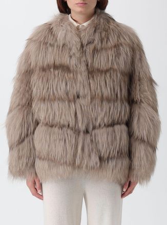 Simonetta Ravizza Fur Coat SIMONETTA RAVIZZA Woman color Sand