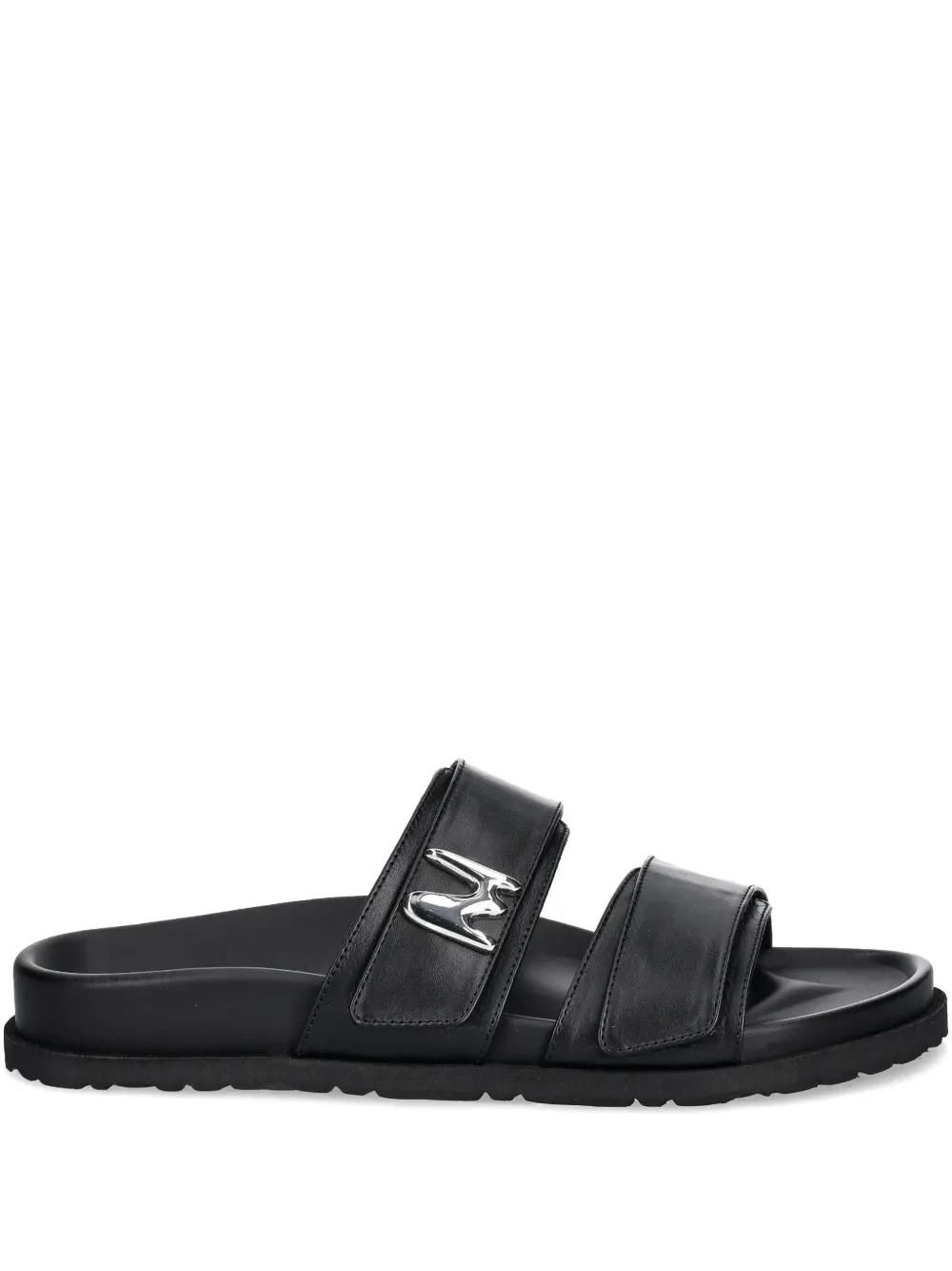 サンダル・ミュール Msgm Slide Sandal With Logo MSGM logo-print Slides | White | FARFETCH