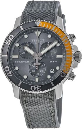 Tissot Seastar 1000 Chronograph Grey Dial Fabric Strap Mens Watch T120.417.17.081.01