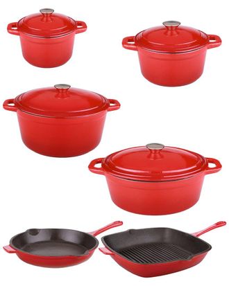Berghoff Berghoff Neo 10Pc Cast Iron Red Cookware Set