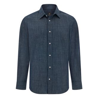 Boggi Milano Heren, Overhemden, Blauw, Maat: M Katoen