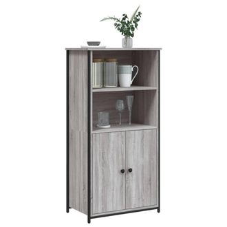 Berkfield Home Highboard Grey Sonoma 62x36x121.5 cm Engineered Wood