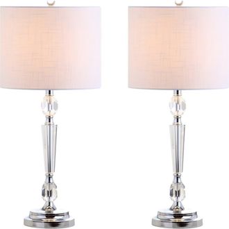 Jonathan Y Designs Victoria 27 Crystal LED Table Lamp, Clear at Nordstrom