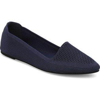 Mia Corrine Knit Flat in Navy Knit at Nordstrom Rack, Size 7.5